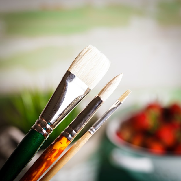 Photo paint brushes