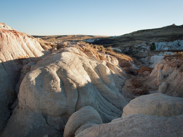 콜로라도 주 칼한(Calhan) 마을 근처에 있는 페인트 마인즈 해석 공원(Paint Mines Interpretive Park).