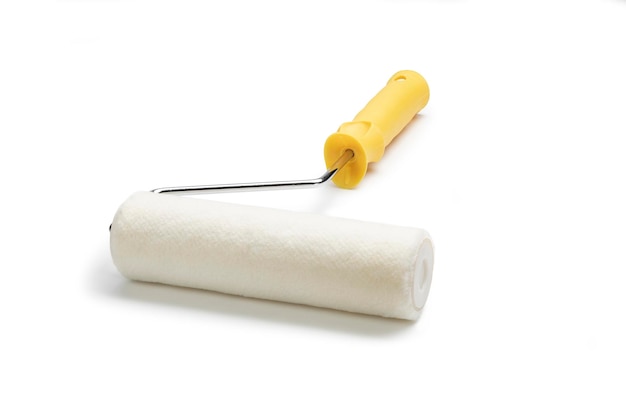 Paint roller on white