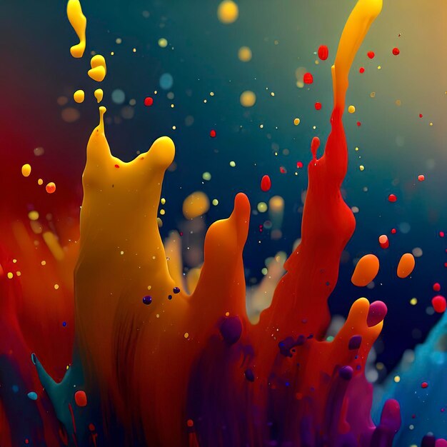 Paint Splash 8k bureaubladachtergrond