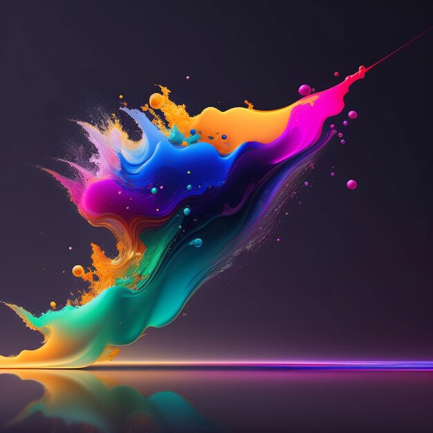 Paint Splash 8k Desktop Wallpaper