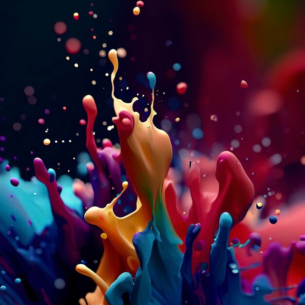 Paint Splash 8k Desktop Wallpaper