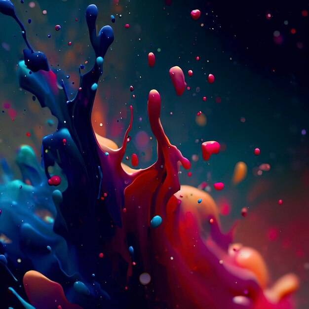 Paint splash 8k desktop wallpaper