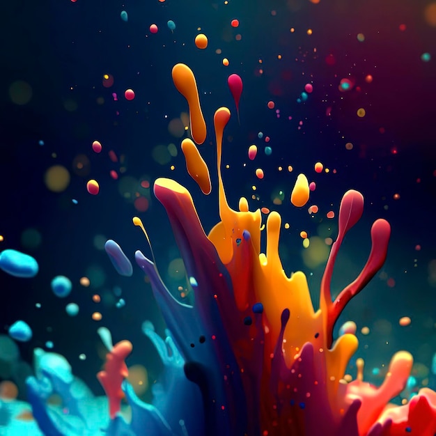 Paint Splash 8k Desktop Wallpaper