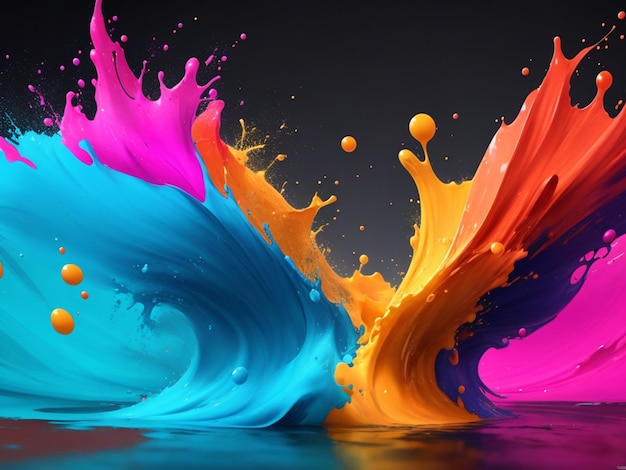 Paint Splash 8k Desktop Wallpaper