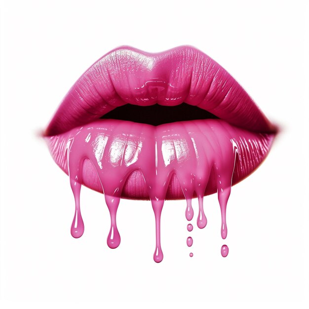 Foto paint splash makeup art sfumature di colore rosa