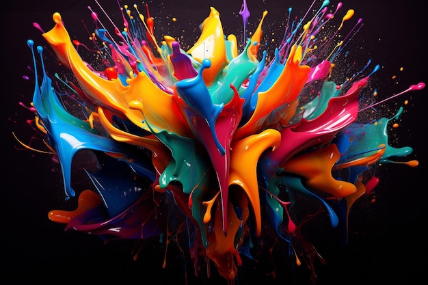 paint splash wallpapers pcs in the style of sculptural use of paint psychedelic artwork stains