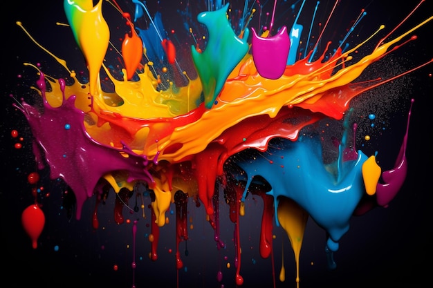 paint splash wallpapers pcs in the style of sculptural use of paint psychedelic artwork stains