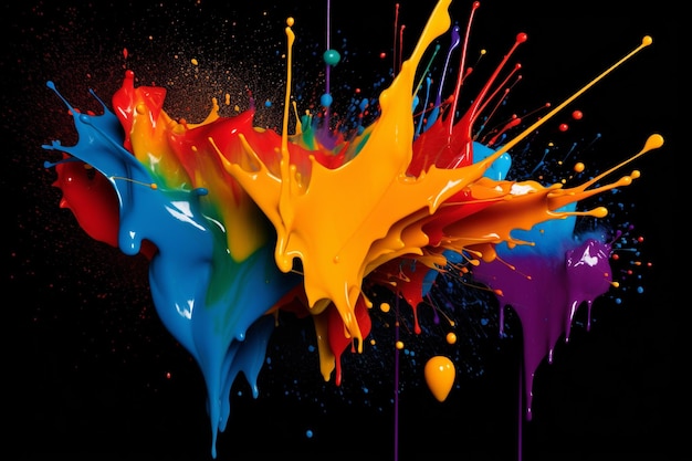 paint splash wallpapers pcs in the style of sculptural use of paint psychedelic artwork stains