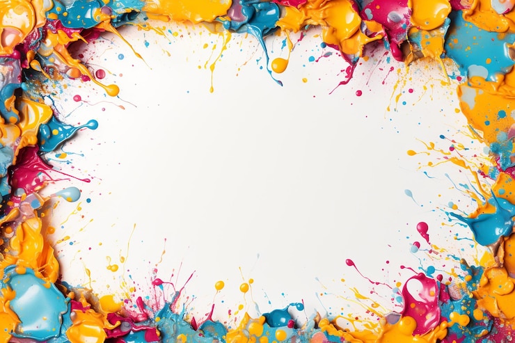 Foto paint splatter afbeeldingen achtergrond en kopieerruimte