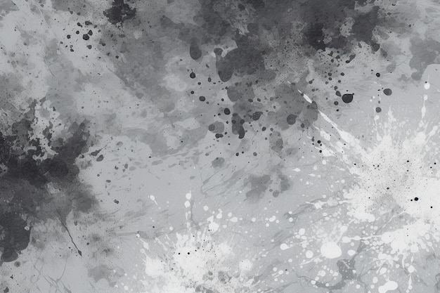 Paint splatter background in grey tones