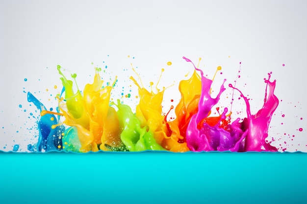 Paint splatterscolorful paint splashes