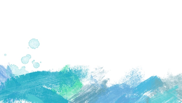 흰색 예술적 파란색 배경에 고립 된 페인트 수채화 테두리
