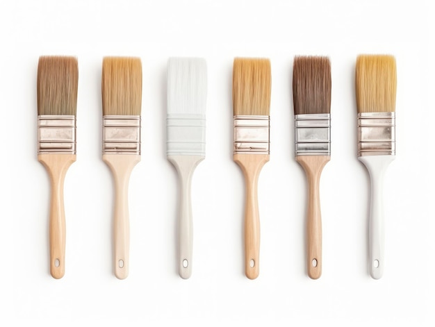 Paintbrush isolated white background