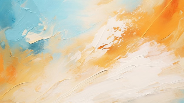 Окрашенный абстрактный фон Холст с красочной текстурой Цветные грубые масляные мазки