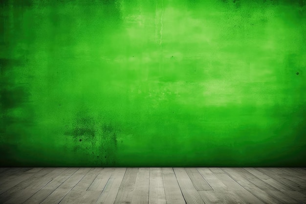 Painted green wall texture