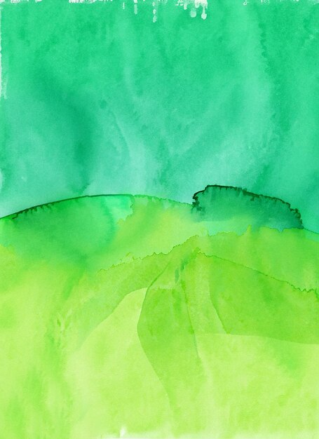 Painted green watercolor texture background