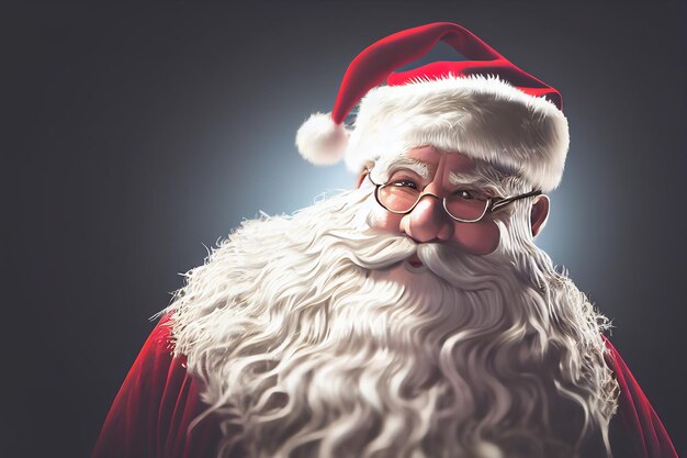 Painted Santa Claus character