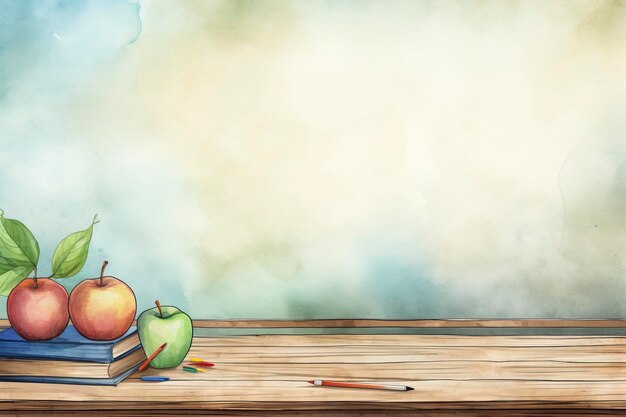 a painting of apples and a jug with the words quot apple quot on the bottom