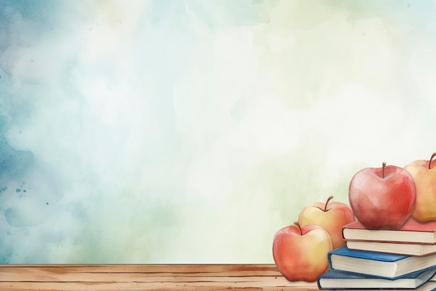 a painting of apples and a stack of apples