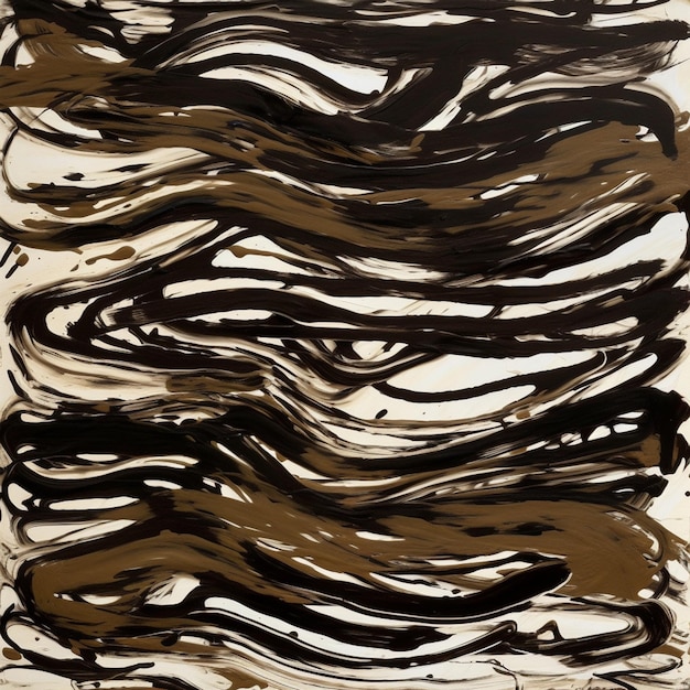 A painting of black and white stripes with the word zebra on it.