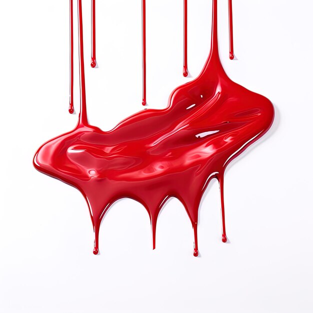 Photo a painting of a blood drop with a red background
