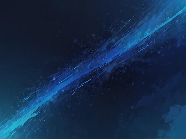 a painting of a blue abstract background with a blue line