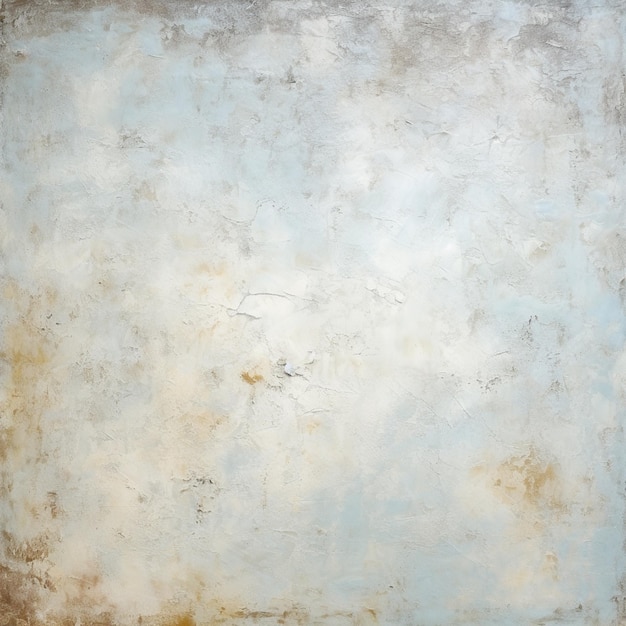 painting of a blue and white wall with a brown border generative ai