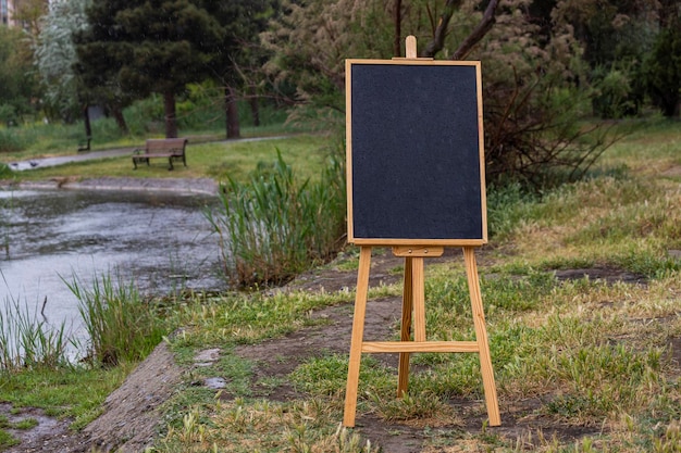 Painting board at the park