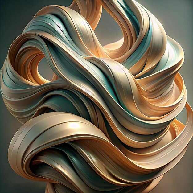 a painting of a brown and blue swirl with the title quot the word quot on it