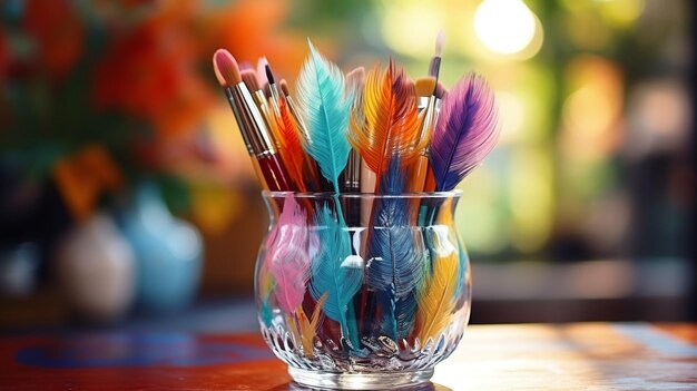 Photo painting brushes