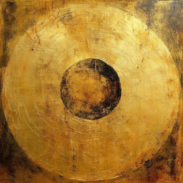 a painting of a circle with a circle in the center.