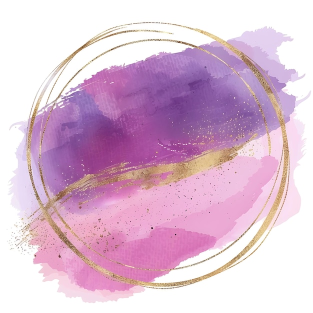 Foto un dipinto di un cerchio con un anello d'oro al centro