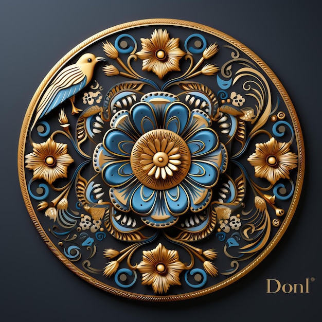 a painting of a circle with the word don't stop on it