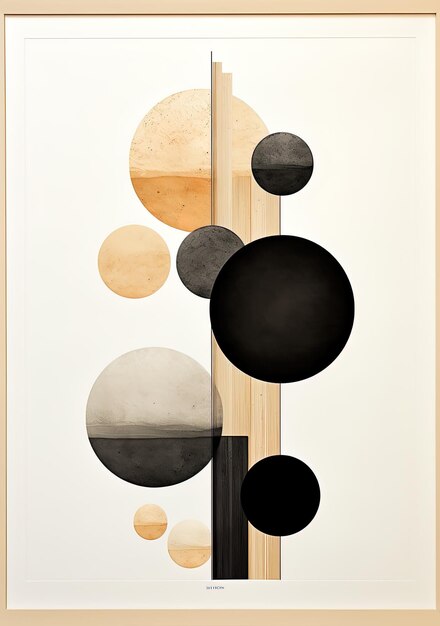 a painting of circles and circles on a white background