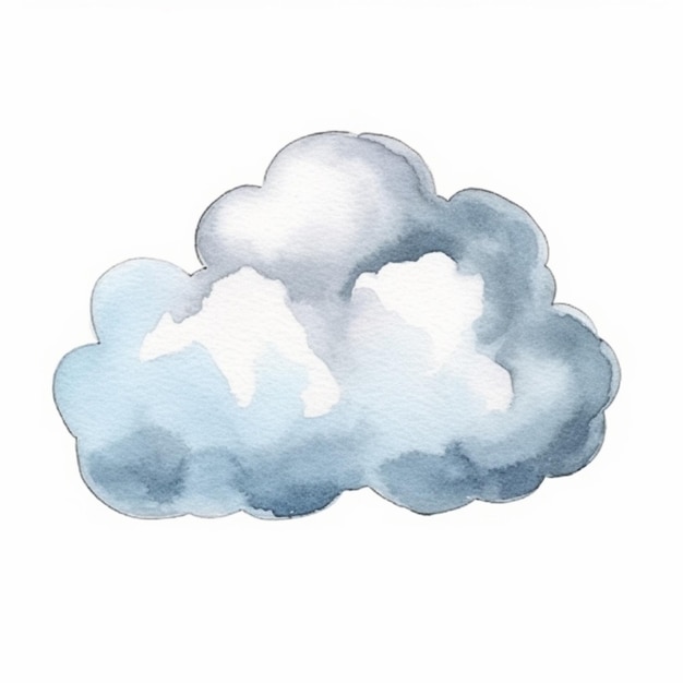 Un dipinto di una nuvola con uno sfondo di cielo ai generativo