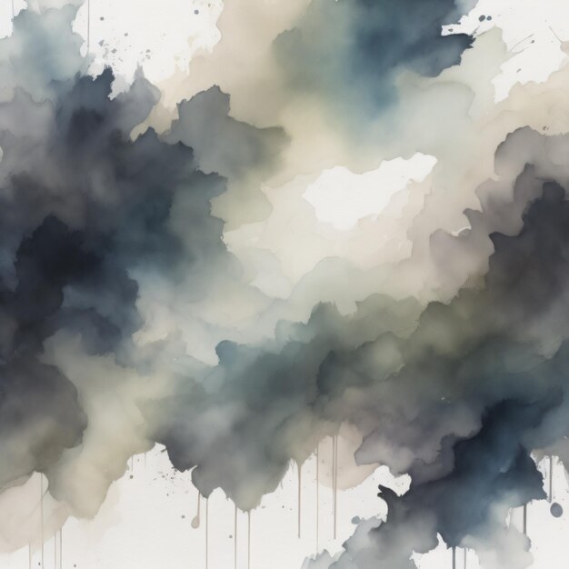 A painting of a cloud with the words