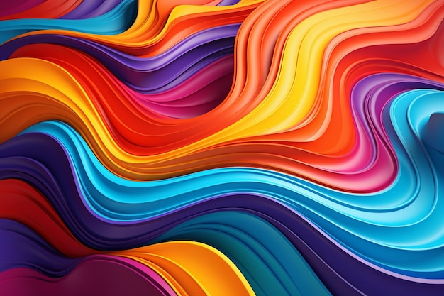 Photo a painting of a colorful abstract painting with a colorful background