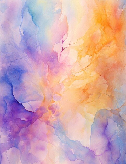 Painting of a colorful abstract painting with a white background generative ai