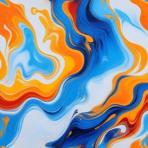 a painting of a colorful abstract pattern with the colors of the rainbow