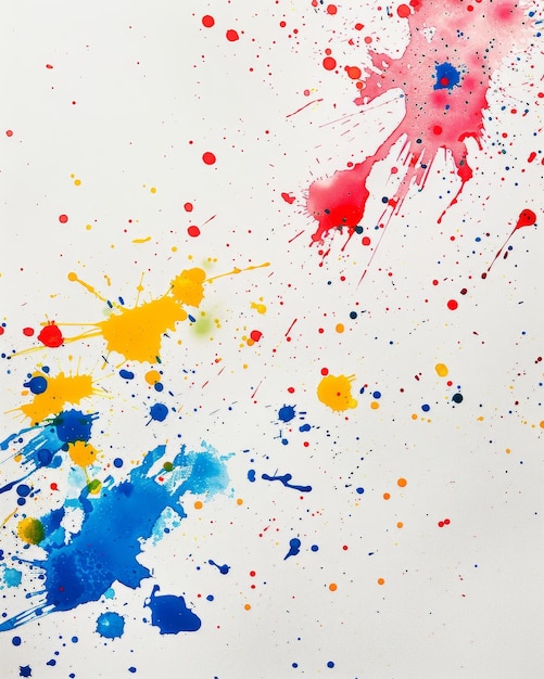 a painting of colorful paint with different colors