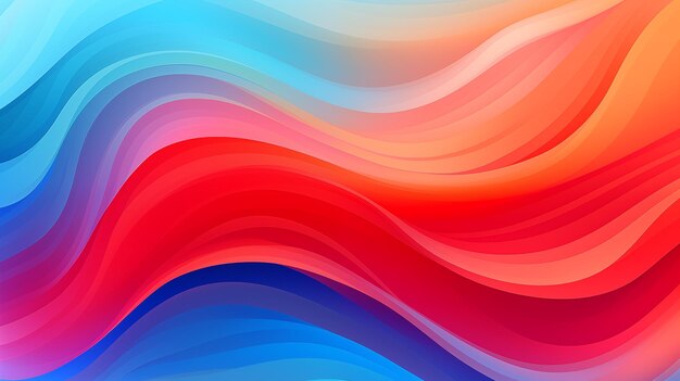 Painting Colorful Waves Geometric Abstract Texture Background For Wallpaper Cover and Screen