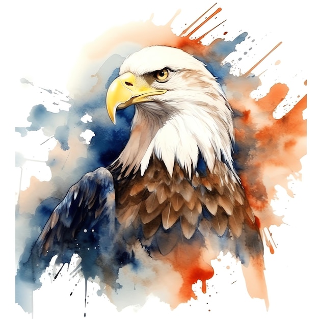 A painting of an eagle