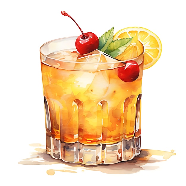 Painting the Flavors A Colorful Journey into Watercolor Drink Illustrations