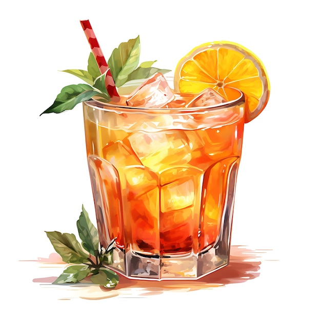 Painting the flavors a colorful journey into watercolor drink illustrations