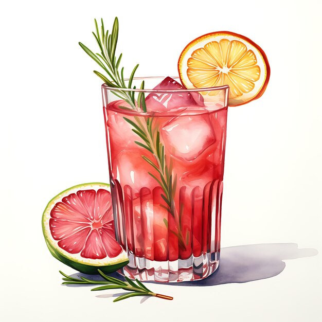 Painting the Flavors A Colorful Journey into Watercolor Drink Illustrations