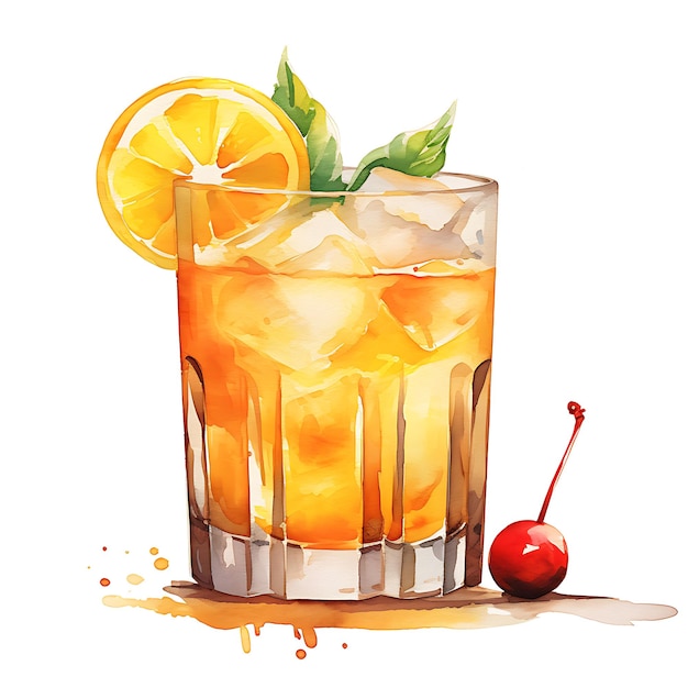 Painting the Flavors A Colorful Journey into Watercolor Drink Illustrations