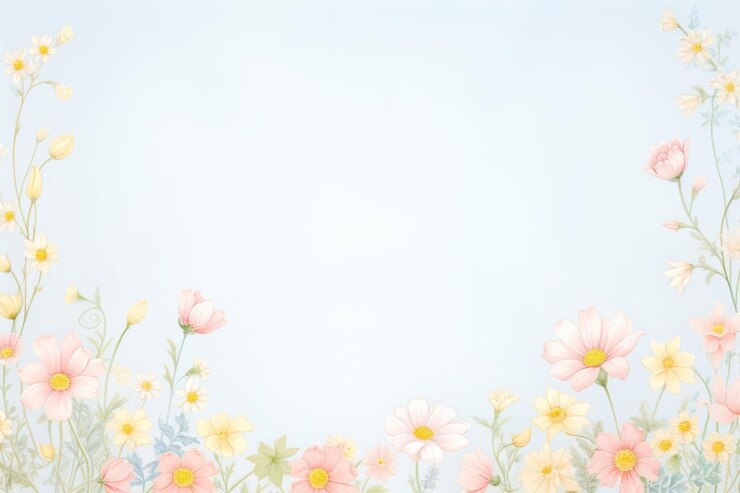 Photo 꽃의 그림 경계 배경 야외 패턴