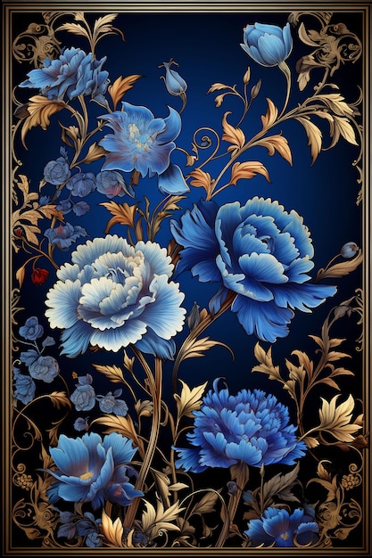 a painting of flowers by person