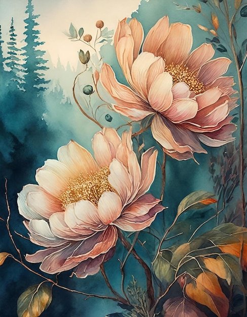картина цветов из коллекции художника